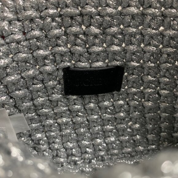 J. Crew Cadiz Macrame Crossbody Phone Bag - Two Bags Gold and Silver - Picture 6 of 7